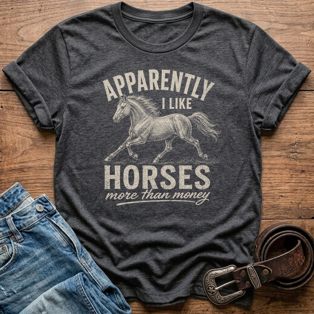Apparently I Like Horses T-Shirt