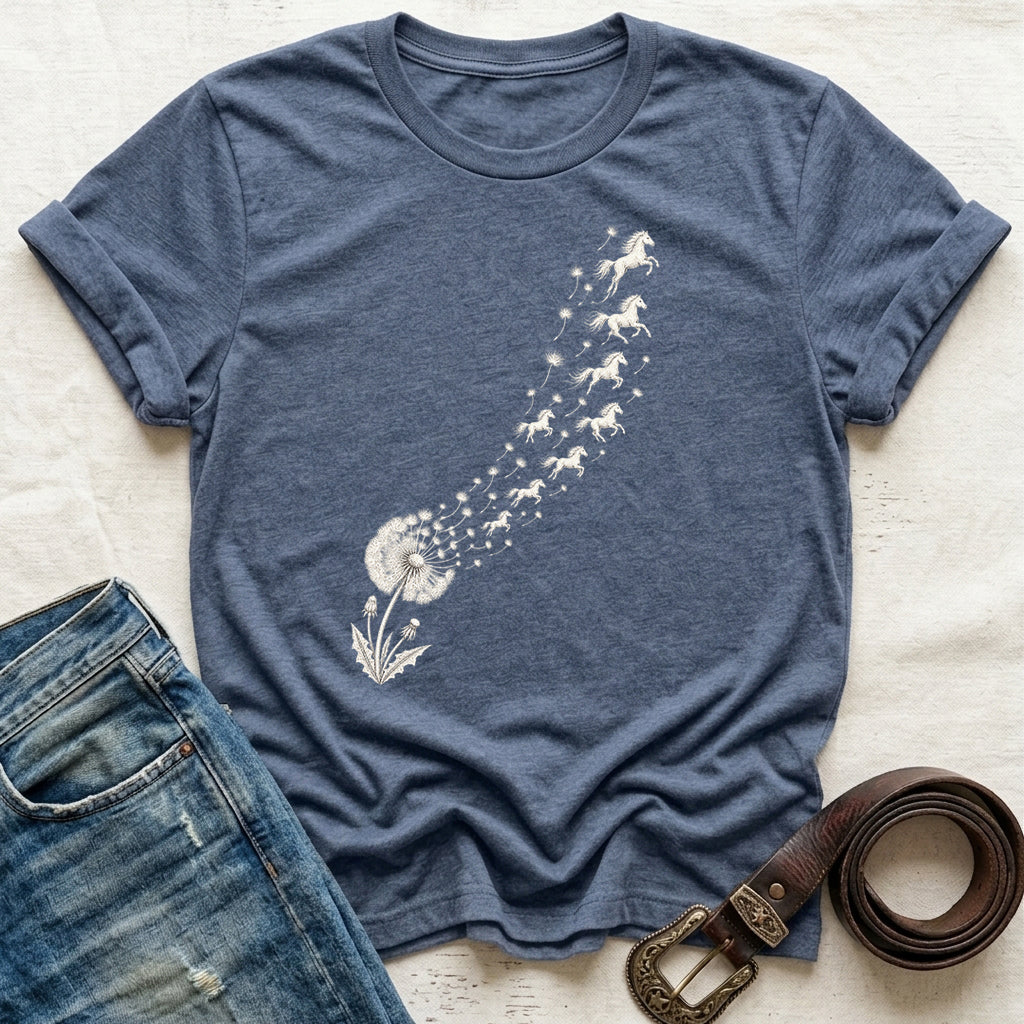 Dandelion Horse Wishes T-Shirt