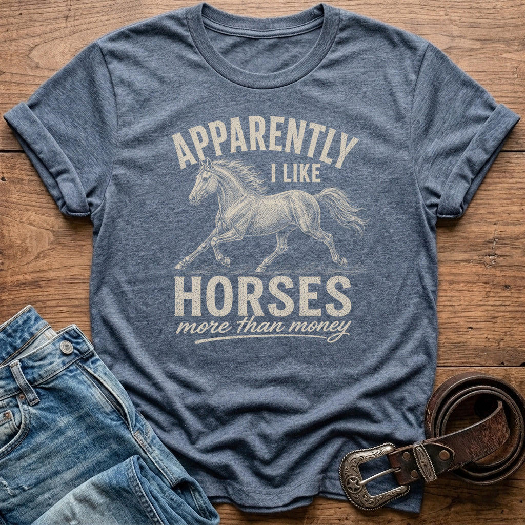 Apparently I Like Horses T-Shirt
