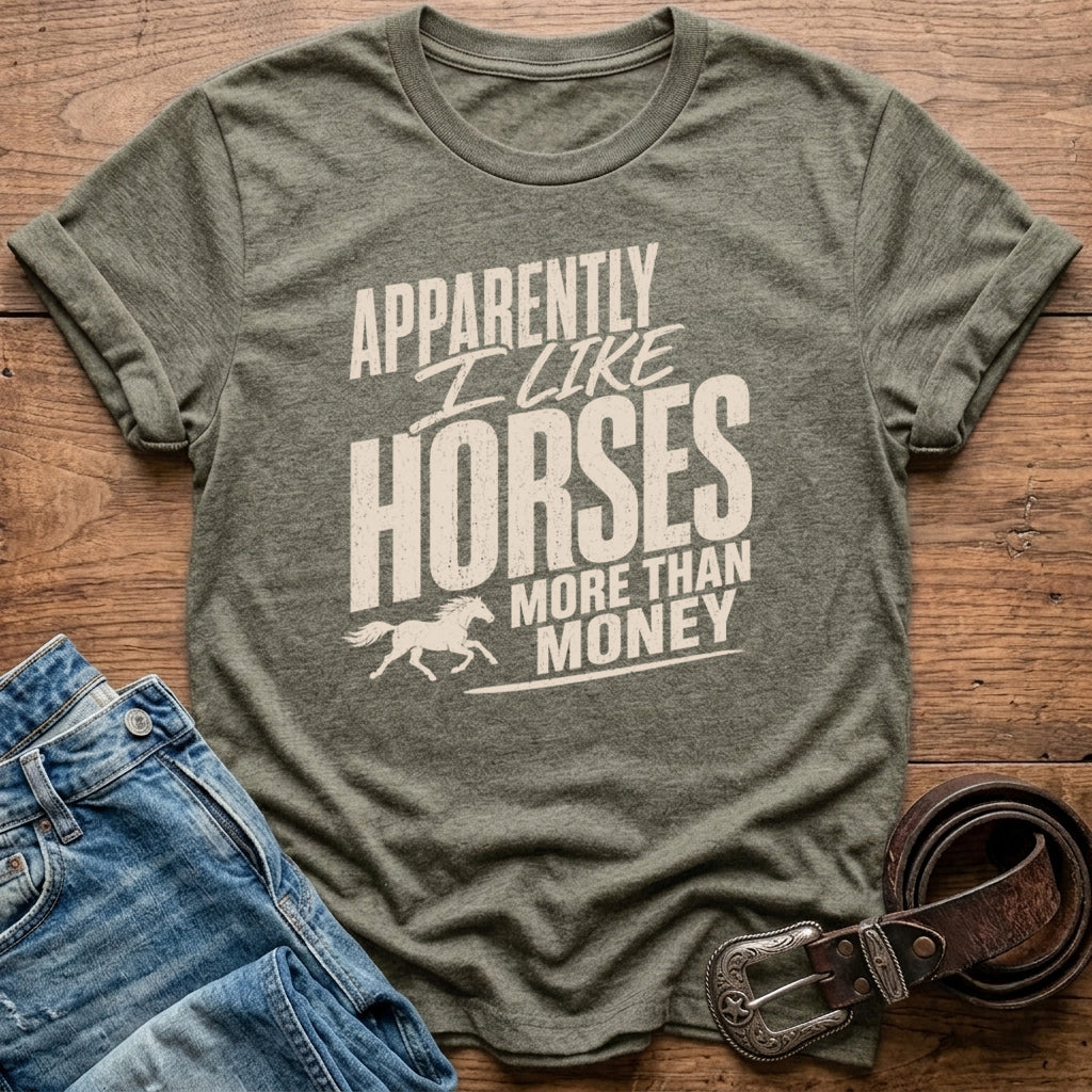 Apparently I Like Horses T-Shirt