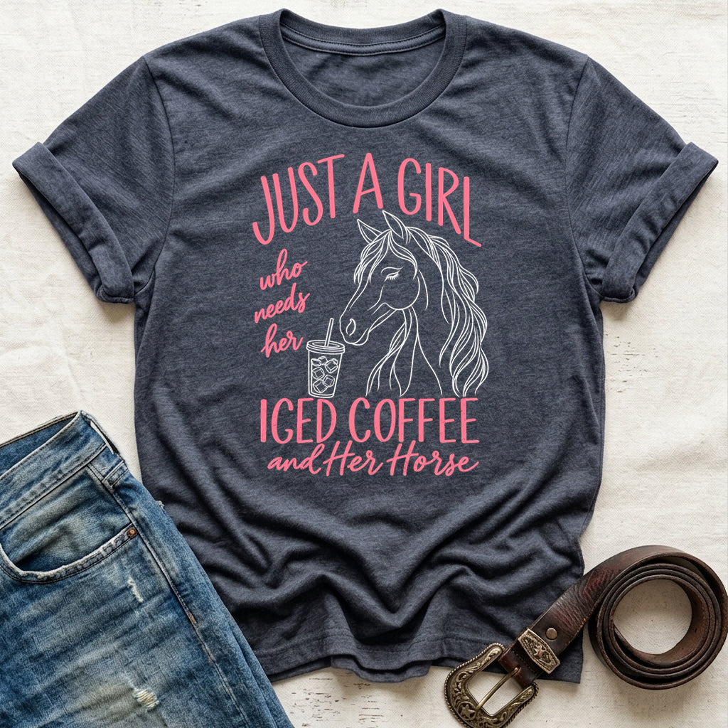 Iced Coffee & Horses T-Shirt