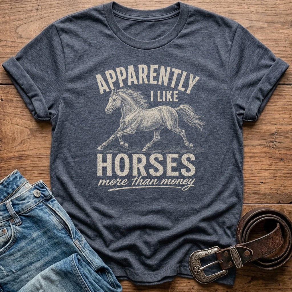 Apparently I Like Horses T-Shirt