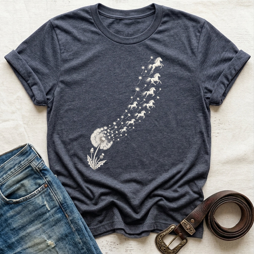 Dandelion Horse Wishes T-Shirt