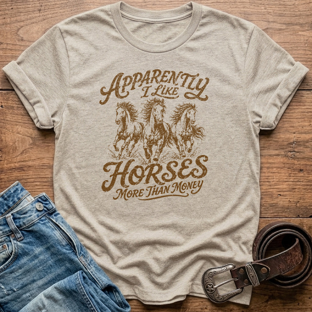 Apparently I Like Horses T-Shirt